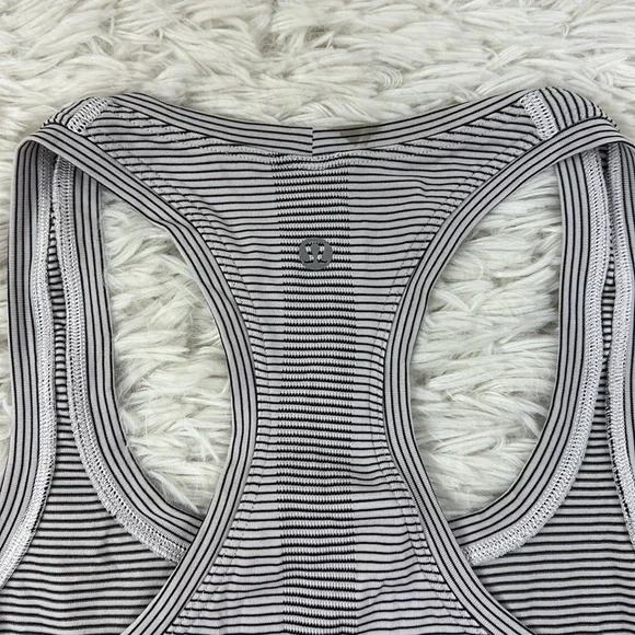 Lululemon Swiftly Tech Tank Hyper Stripe Black White - Picture 4 of 4